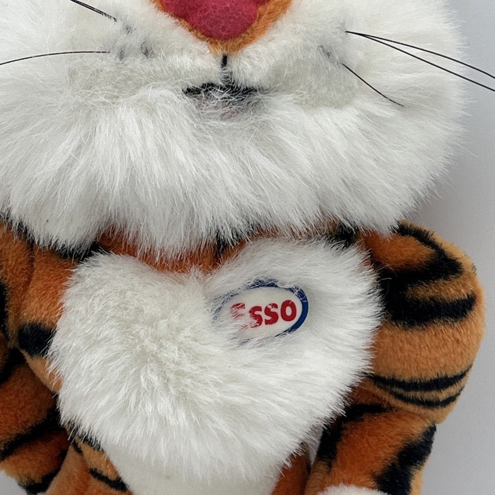 Vintage Esso Tiger Plush Stuffed Animal 10" Advertising Promo Gas Station Mascot - Picture 3 of 11